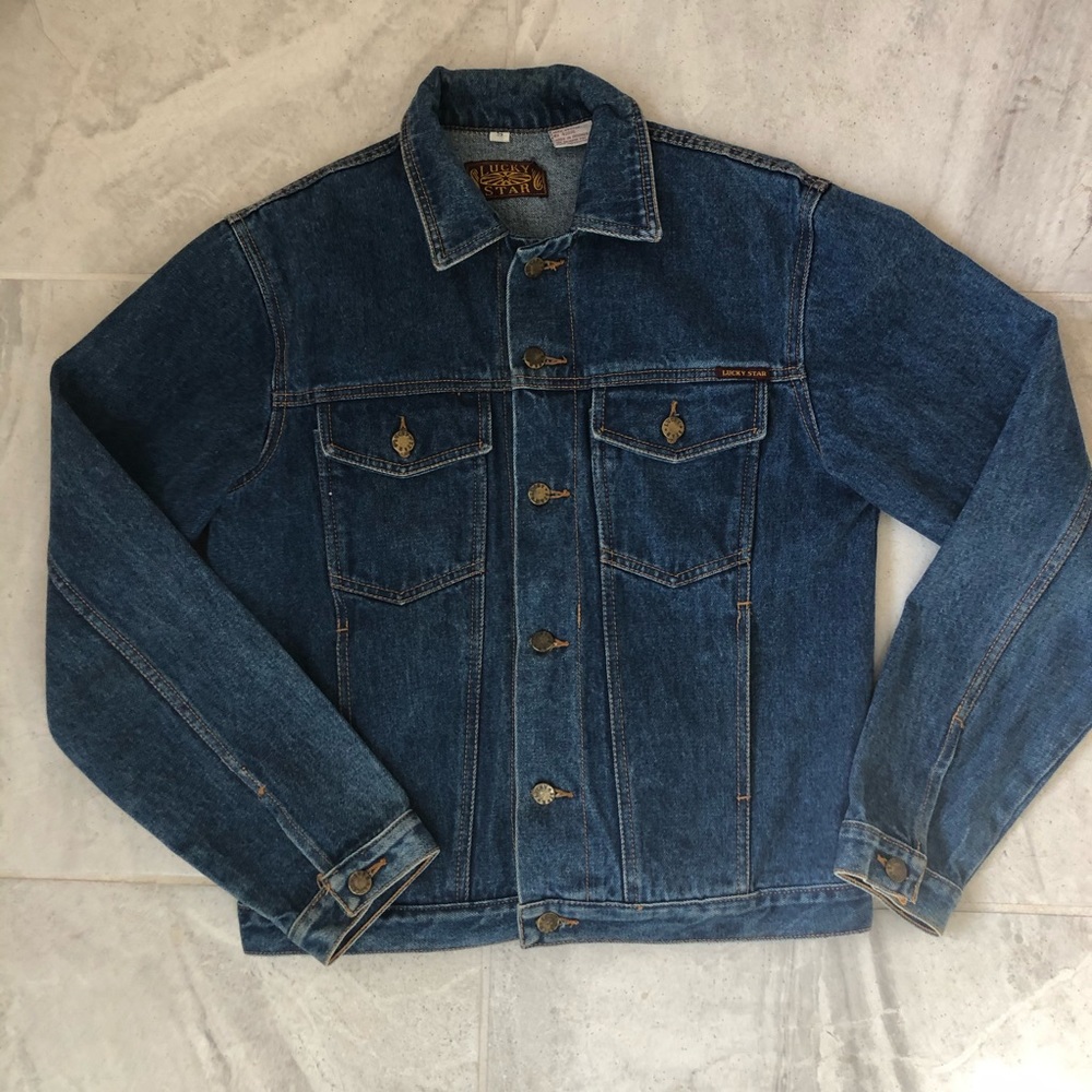 Lucky Star Vintage Small Womens Denim Jacket